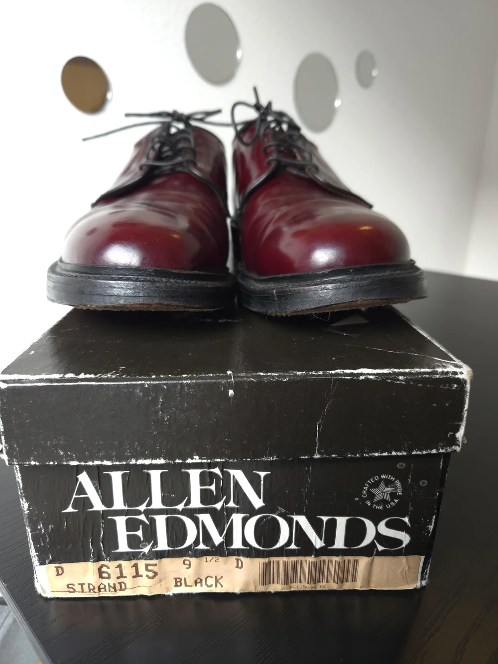 Allen Edmonds polished burgundy